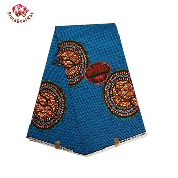 

discount fashion Polyester Wax Prints Fabric 2019 Ankara Binta Real Wax High Quality African Fabric for Party Dress PL655