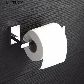

MTTUZK brass chrome toilet paper holder Roll holder no cover paper rack Roll holder bathroom tissue holder Toilet accessories