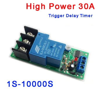 

DC 12V 24V High Power 30A Trigger Delay Timer Switch Turn ON/Off Time Relay Board