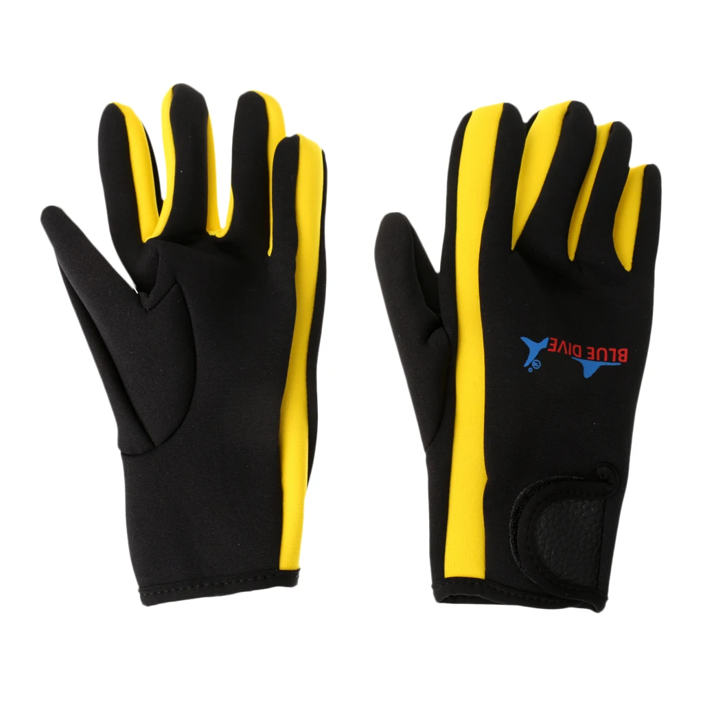 1 Pair 1.5mm Neoprene Five Finger Wetsuits Diving Glove  Anti-scratch Anti-slip Comfortable Durable Winter Swimming Gloves