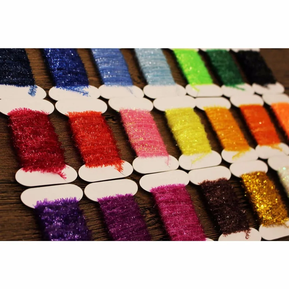 Tigofly 24 Colors Fly Fishing Tinsel Che...