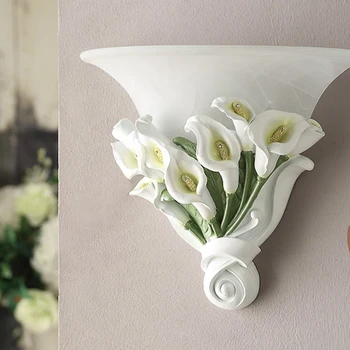 

led e27 European Resin Glass LED Lamp LED Light Wall lamp Wall Light Wall Sconce For Bar Store Foyer Bedroom Corridor Lobby