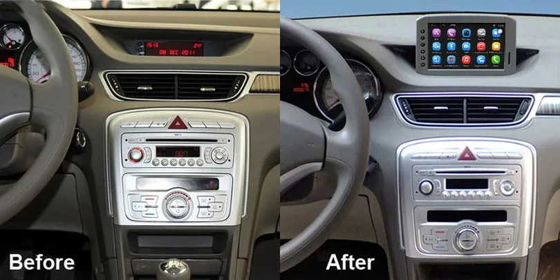 Sale Upgraded Original Car Radio Player Suit to Peugeot 308 Car Video Player Built in WiFi GPS Navigation Bluetooth Android 7.1 2