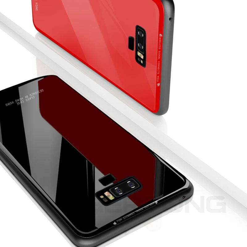 

Luxury Slim Fit Glossy Tempered Glass Case For Samsung Galaxy S9 S8Plus S7 Edge Note9 8 J4 J6 Plus 2018 J5 J7 J3 Pro Prime Capa