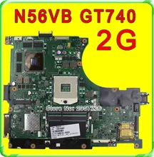 Original N56VB Laptop Motherboard for Asus REV2.3 Mainboard GT740 2G PGA 989 HM76 Fit N56VM N56VJ N56VZ N56VV tested well