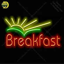 Завтраки с неоновым светом Sunrise вывеска неоновые лампочки для украшения комнаты отель неоновая доска сигнальные лампы anuncio luminoso Atarii