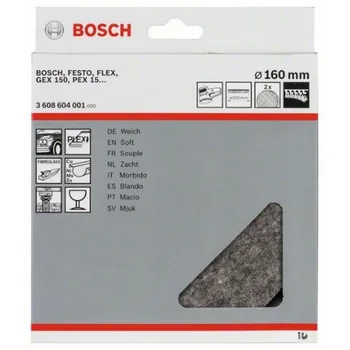 

BOSCH 3608604001 Disc buff felt squishy 160mm x2
