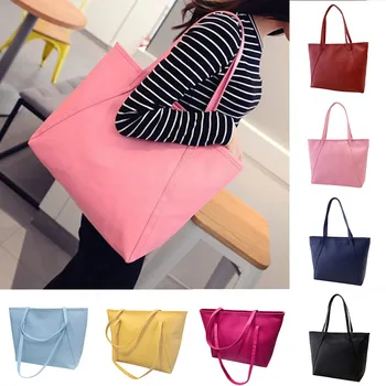 

&40Crossbody Bags For Women Solid Simple High Capacity Messenger Handbag Totes Satchel Shoulder Bags Sac Main Femme Shoulder Bag