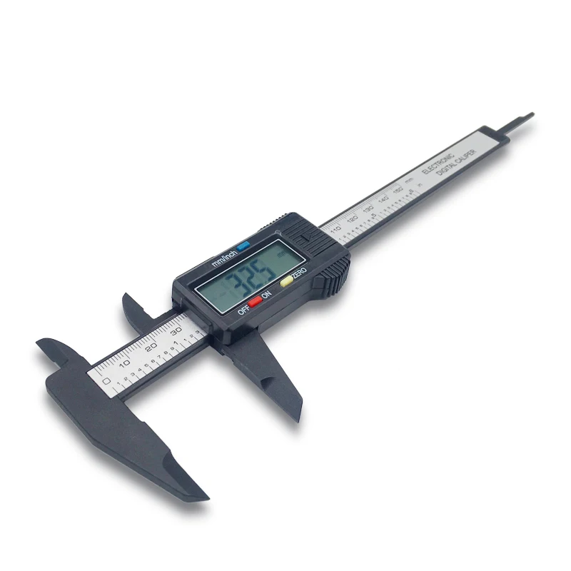 100/150 мм электронный цифровой штангенциркуль с нониусом, 6 дюймов углеродного волокна штангенциркуль, микрометр, измерительный инструмент цифровой Линейка