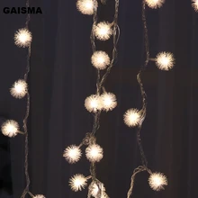 10M/20M/30M Ball Garland LED Christmas Lights String Fairy Lights Decoration For Holiday Party Wedding Decor Outdoor Lighting 10m 20m 30m 100 200 300 led cherry balls fairy string decorative lights 110v 220v plug wedding christmas garland patio decor
