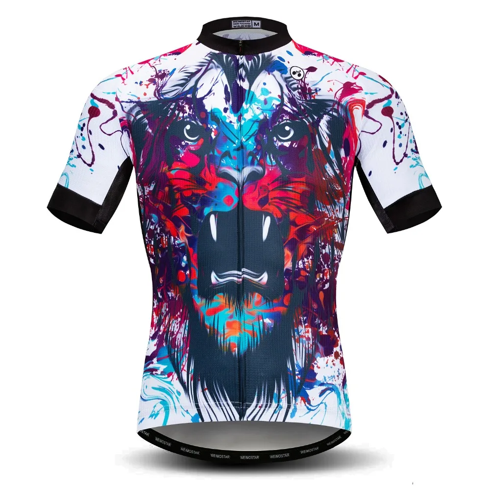 3D Roar Wolf велосипедная майка мужская Ropa Ciclismo с коротким рукавом велосипедная Одежда для езды на велосипеде летняя велосипедная одежда Maillot Ciclismo