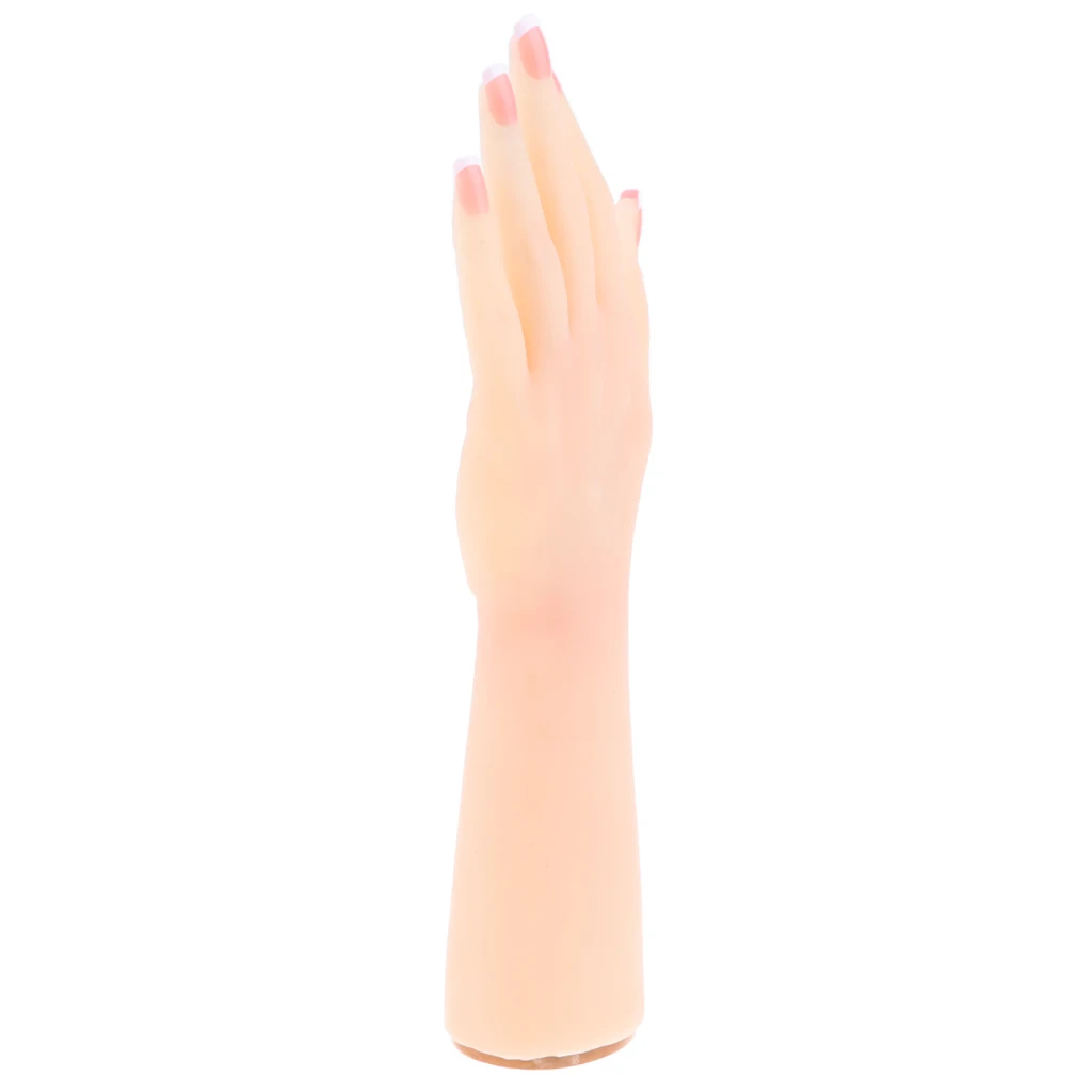 1 Pair 1:1 Silicon Gel Female Mannequin Torso Hand Model w/Joints Surgery Beauty Kits Nail Art Practice Jewelry Display
