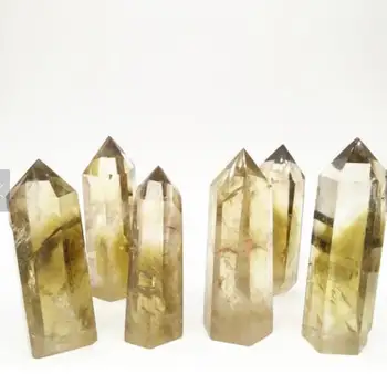 

1kg 2.2lb Pieces NATURAL RAINBOW CITRINE QUARTZ CRYSTAL POINTS HEALING,Wholesales Price