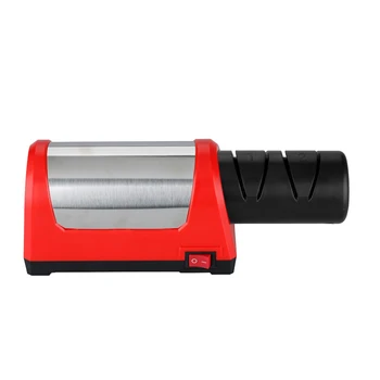 

Electric Knife Sharpener Diamond Steel Ceramic Sharpening Stone T1031D Two Stages Diamond Kitchen Knife EU Plug