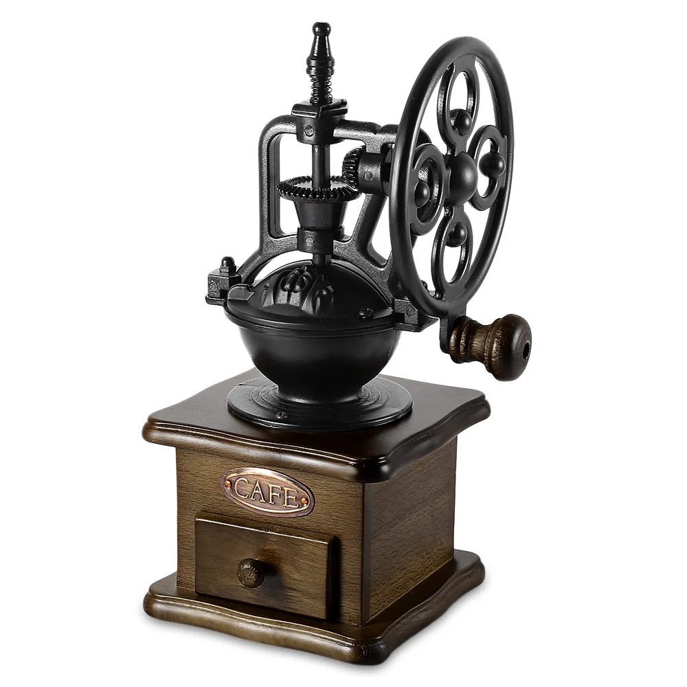 

Retro Style Coffee Grinder Hand Grinding Machine Hand-crank Roller Manual Coffee Grinders Z30
