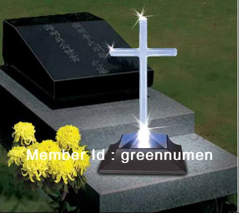 eternal solar grave light solar cross light solar led solar powered grave lights
