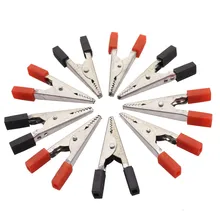 200 pcs Electronic Connector Metal Alligator Clip Metal Clip Length 43mm Casing Length 13mm Electrician Test Clip Low Wholesale