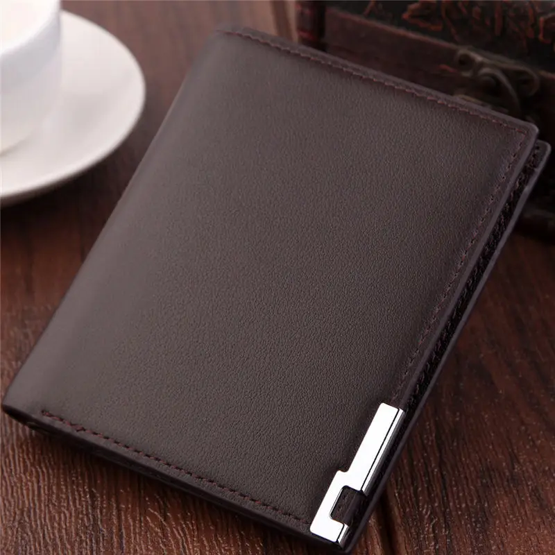 Men's Short Fashionable Multi - card Slim Leather Coin Purse men's wallet clutch portfel cuzdan billetera carteira 40MA1514