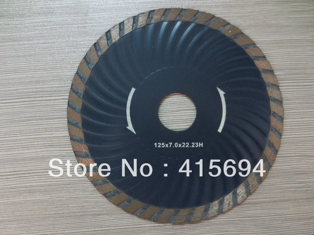 

125x7x22.23-15.88mm cold press turbo wave diamond saw blade for bricks, granite,marble and concrete