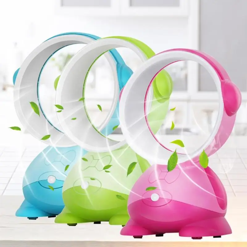 

Portable Handheld Cartoon Mini Electric USB Bladeless Desktop Airflow Cooling Fan Air Cooler for Home Office Travel