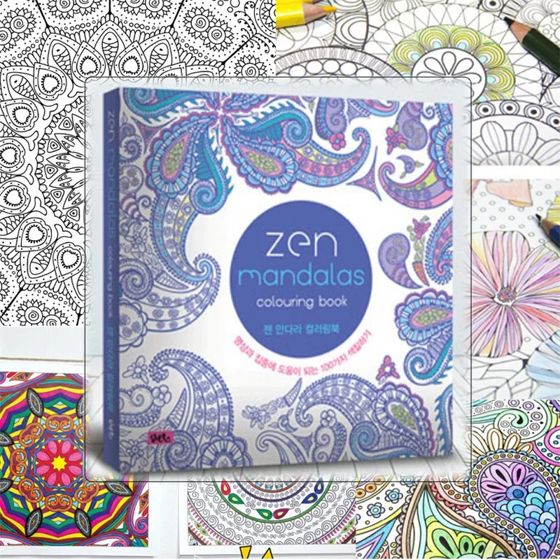 Download Zen Mandalas Coloring Book Book Intel Book Requirementsbook Art Aliexpress