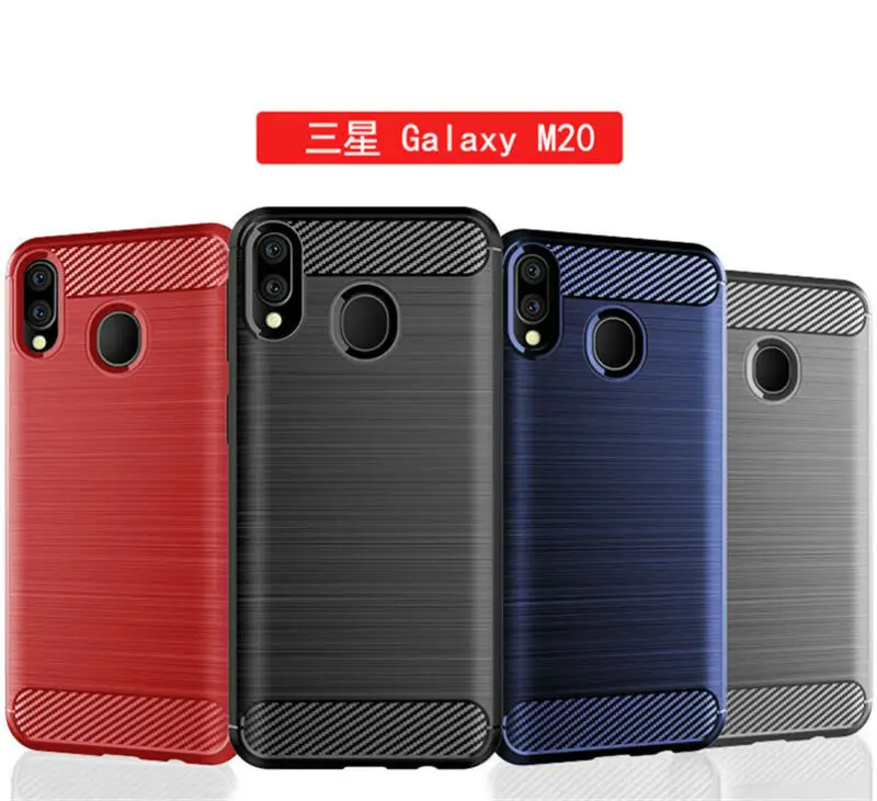 Для samsung Galaxy S10 S10E S10 плюс чехол противоударный углеродного волокна Мягкий силиконовый чехол для телефона для samsung M20 M10 Защитный чехол бампер