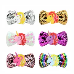 2019 nuevo pelo clips pasador bordado de unicornio arco con cocodrilo Horquillas para el cabello de la princesa accesorios niñas broche 2019 nuevo pelo clips pasador bordado de unicornio arco con cocodrilo Horquillas para el cabello de la princesa accesorios niñas broche