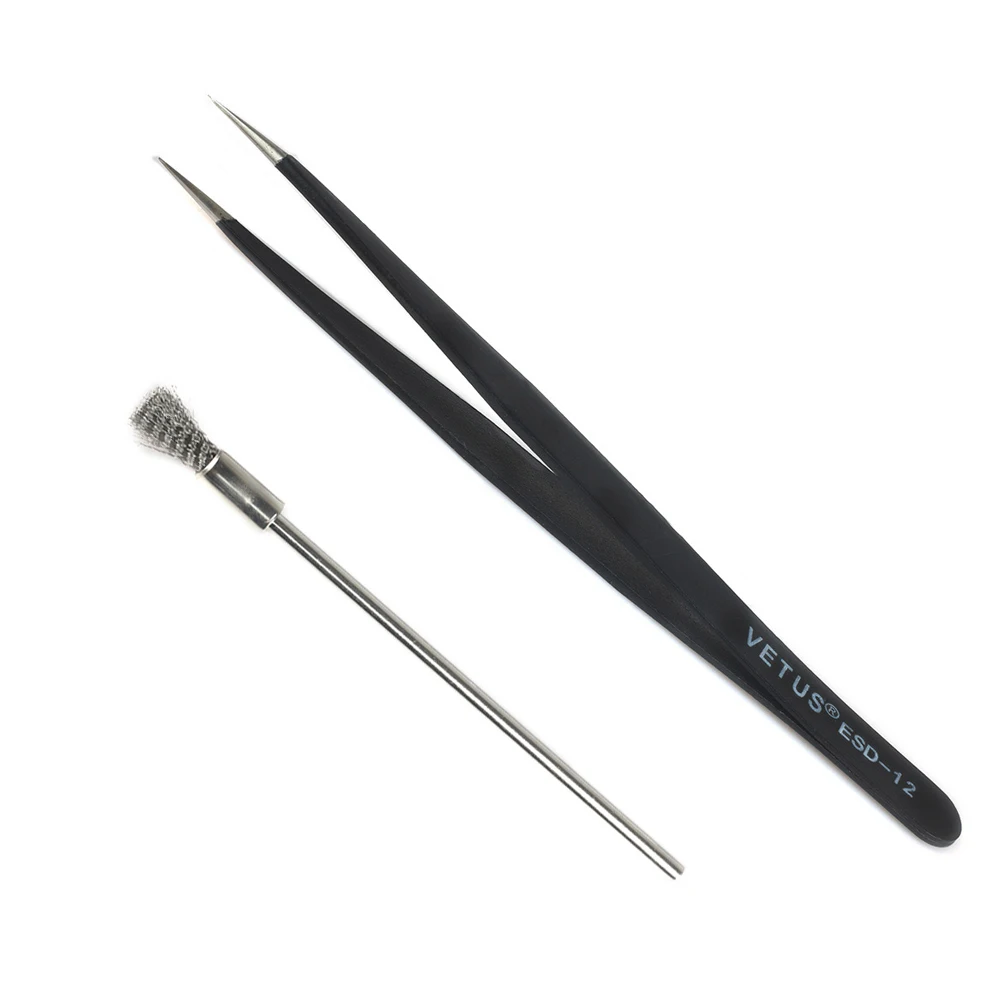 

Vape Cleaning Brush and Stainless Steel Tweezer for RDTA RBA RDA DIY Electronic Cigarette Tool VS Coil Master Ceramic Tweezer
