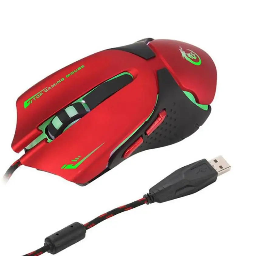Beste Mode LED Optische Muis Laptop Mens Luxe 3200 dpi USB Muizen Computer Gamer Pro Gaming Mouse Souris # LH