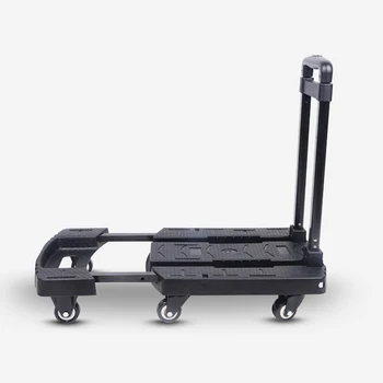 

FUYOUSHENZHU Folding barrow Portable folding shopping cart Small pull cart Convenient and labor-saving