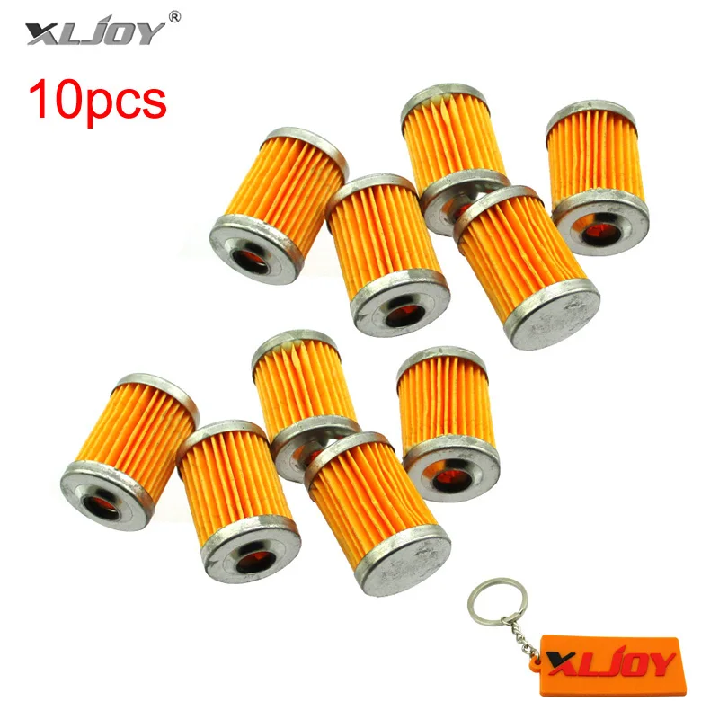

XLJOY 10x Fuel Filter Element For Motorcycle Cruiser Chopper Bobber Yamaha Honda Suzuki Kawasaki Aprilia Ducati