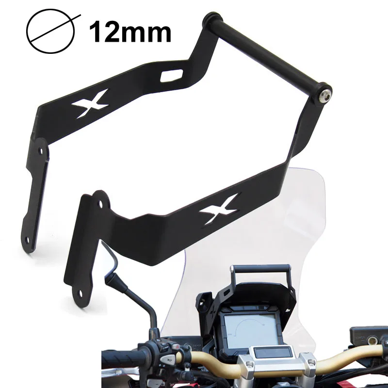 

For HONDA X-ADV 750 XADV XADV750 GPS Bar Mobile Phone bracket GPS black Motorcycle front Stand Holder Smartphone