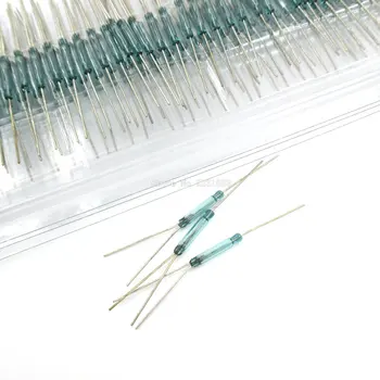 

2PCS Reed Switch 3 pin Magnetic Switch Normally Open and Normally Closed Conversion 2.5X14MM NO NC reed switches