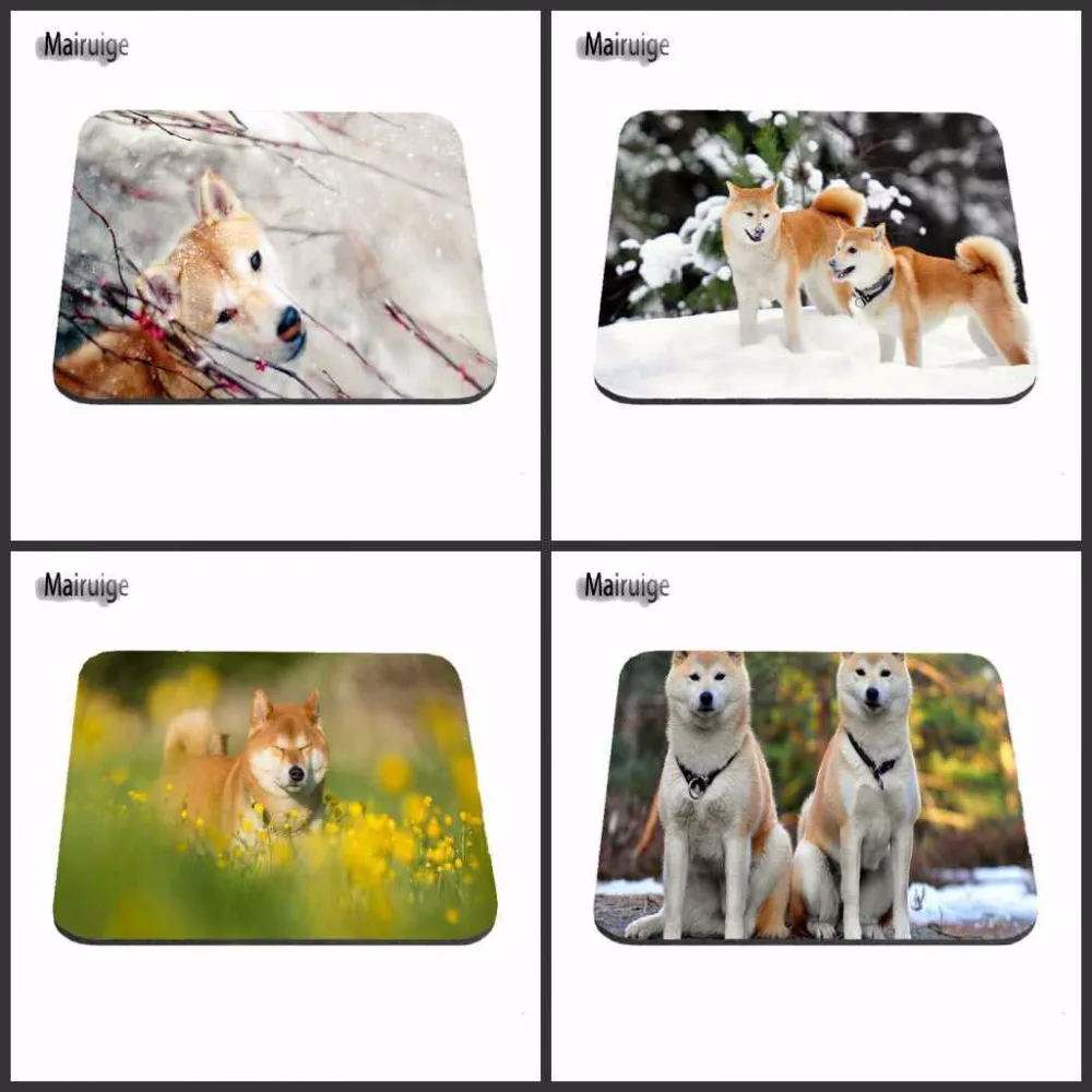 

Customization Support Two Love Fox In the Snow Computer Mousepad Gaming Padmouse Gamer To Laptop Mouse Pad As A Gift