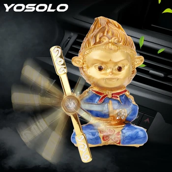 

YOSOLO Zinc Alloy Sun Wukong Car Air Freshener Monkey King Monkey Shape Car Outlet Clip Perfume Car-styling Interior Accessories