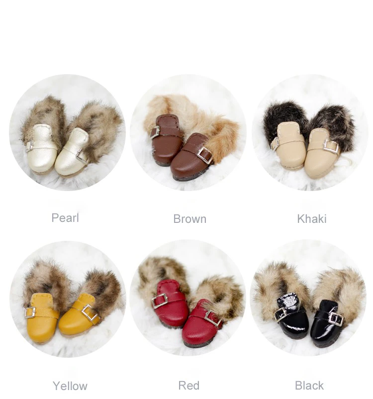 Обувь Blyth doll обувь без застежки на меху 1/8 BJD Blyth momoko Lai Y Jerryberry ob24 аксессуары для кукол