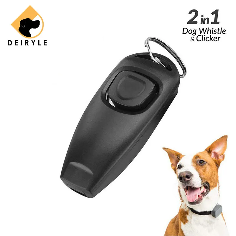 Собака Свисток с Clicker Stop лай контроль домашних животных тренировочные свистки