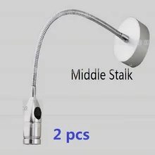 3 Вт светодиодный гибкий Точечный светильник для чтения прикроватный отель RV Караван морской RV