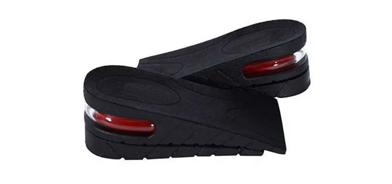 

Hot Sale 1Pair Men Women PVC 5cm Air Cushion Adjustable Height Increase Insoles Lift Heel Inserts Higher Shoes Pads Layer Taller