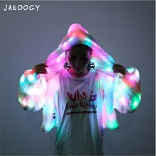 LED Luminous Faux Fur Coat Lady Bar Dance Show Nightclub Clothes, LED DJ Costumes. Christmas, Halloween Party, Cospaly Suit LED Luminous Faux Fur Coat Lady Bar Dance Show Nightclub Clothes, LED DJ Costumes. Christmas, Halloween Party, Cospaly Suit