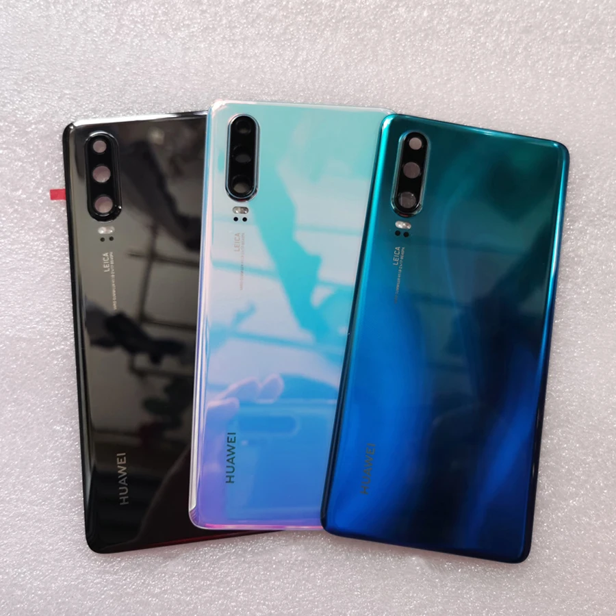 Оригинальная Задняя стеклянная крышка для huawei P30 Pro P30pro корпус батарея задняя дверь запасные части+ клей+ камера вспышка объектив VOG