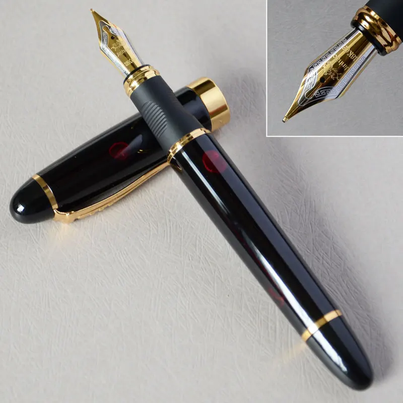 IRAURITA FOUNTAIN PEN JINHAO X450 18 KGP 0.7mm BROAD NIB FULL METAL 21 COLORS AND INK