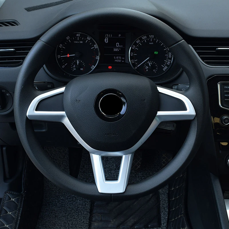

Interior Steering Wheel Trim Decorative Frame Cover 1pcs For Skoda Octavia MK3 A7 2018-2019