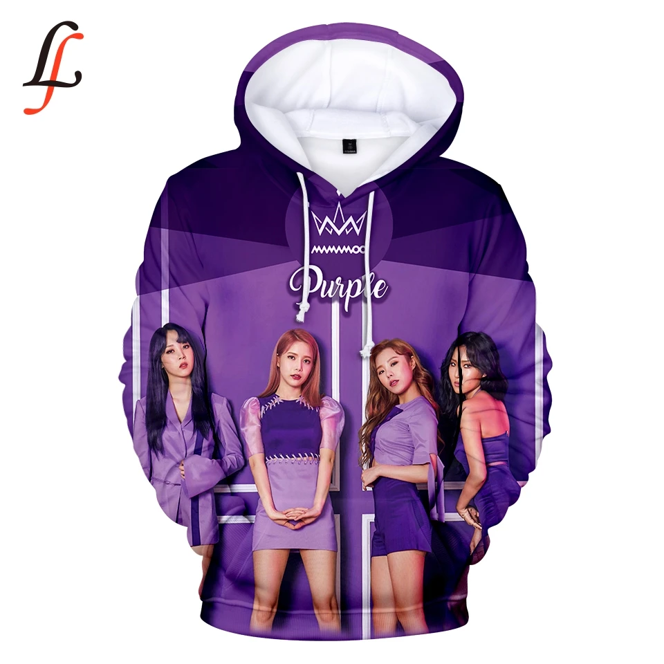 Modis K pop  Winter Women Hooded Hoodies Sweatshirts Mamamoo 3D print outwear Hip-Hop Bangtan boys jimin Clothes