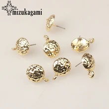 Zinc Alloy Golden Metal 3D Round Earrings Base Connectors Linkers 13mm 6pcs/lot For DIY Drop Earrings Jewelry Making Accessories Zinc Alloy Golden Metal 3D Round Earrings Base Connectors Linkers 13mm 6pcs/lot For DIY Drop Earrings Jewelry Making Accessories