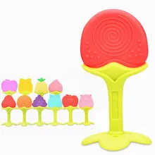 Baby Silicone Teethers Food Grade Silicone Teether Fruit Shape Baby Teething Silicone Teething Toys InfantChew Charms Tooth Toys