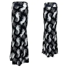 Летние длинные юбки с принтом modis faldas mujer moda женские цыганские Длинные Джерси обтягивающая юбка-макси Женская юбка shein# C