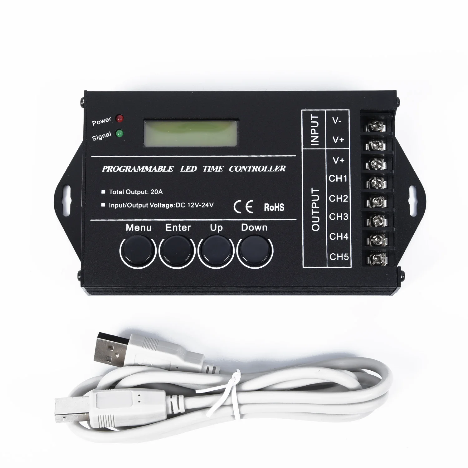 

1X TC420 Time Programmable LED Controller For RGB Aquarium Lighting Light Tool