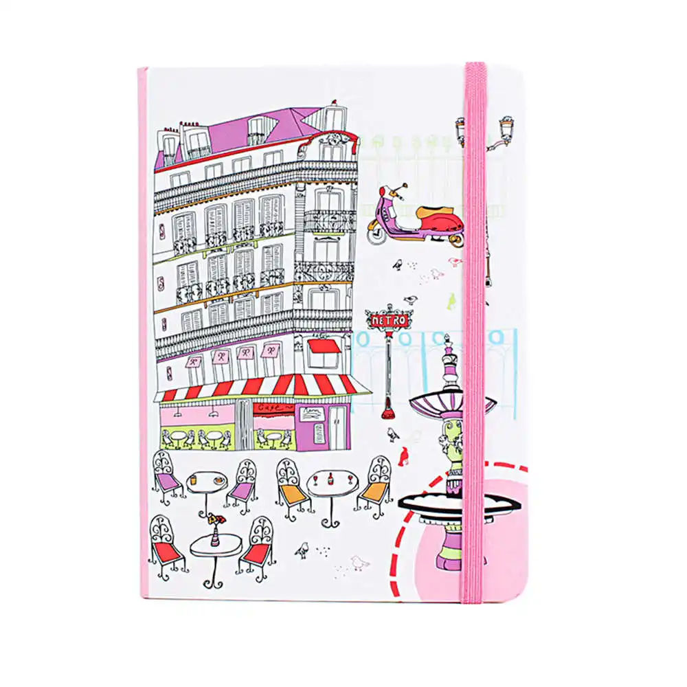 A7 Winzige Красочный дом портативный мини-планировщик креативный милый ноутбук карманный ноутбук твердая обложка школьный студенческий дневник - Цвет: 2