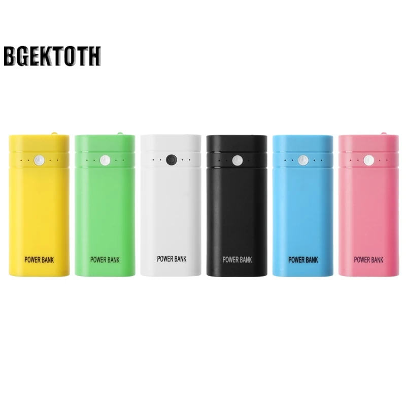 BGEKTOTH 2017 Mini USB Port 2x 18650 Battery Charger Holder Power Bank Box Shell Case DIY Kit | Электроника